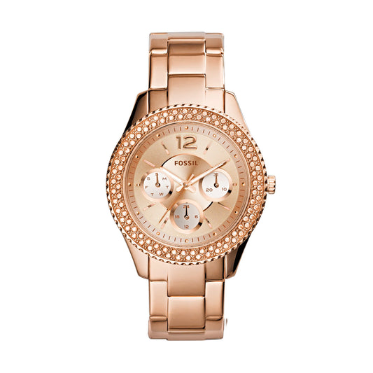 Fossil ES3590 Women’s Gold Watch – Stainless Steel Analog Design